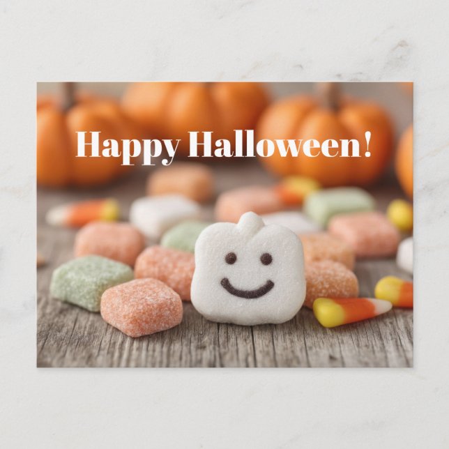 Cute Halloween-hälsningskort Vykort (Framsida)