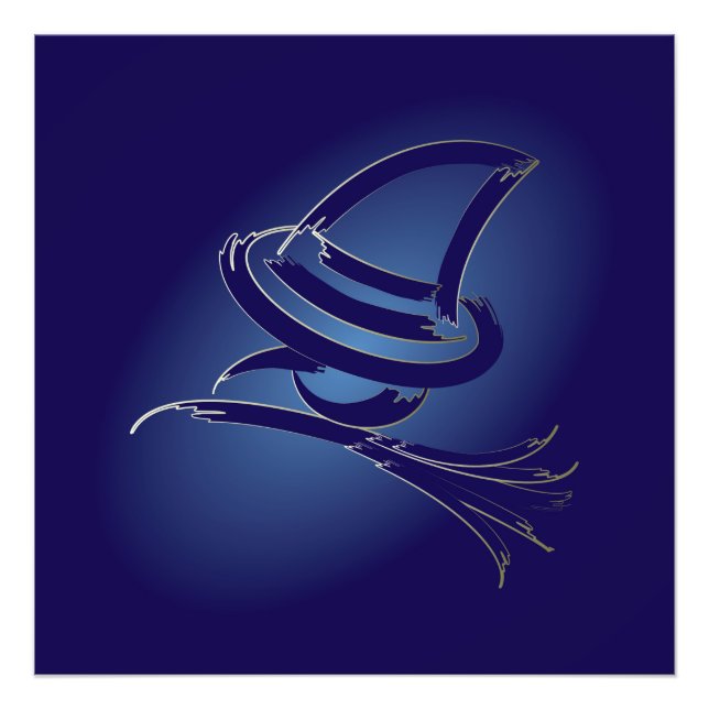 Cute Halloween-häxa Fototryck (Framsidan)