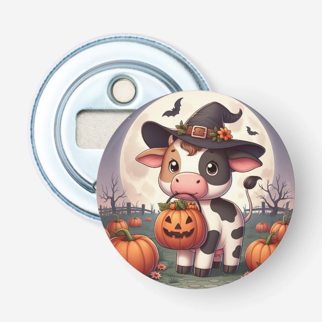 Cute Halloween häxko Flasköppnare (Framsidan)
