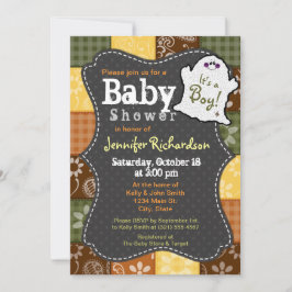 Cute Halloween, höst, babyvisning Inbjudningar
