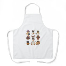 Cute Halloween Hund Tecknad Apron