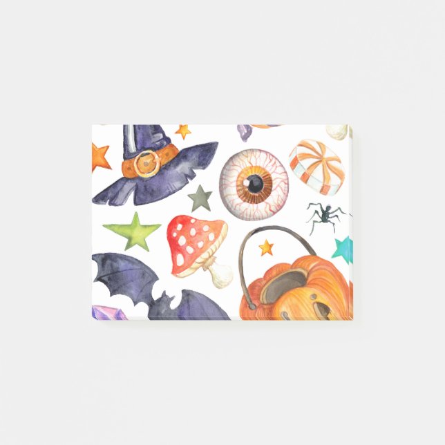 Cute Halloween-illustration Post-it Block (Framsida)
