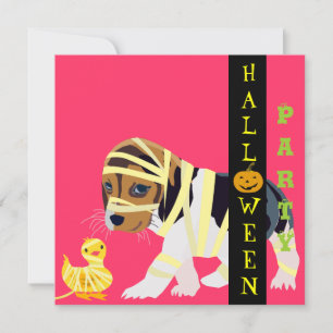 Cute Halloween-inbjudningskort - Anpassade Inbjudningar