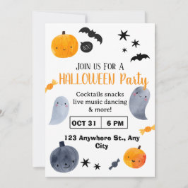 Cute Halloween Invitation | Kids & Family Inbjudningar