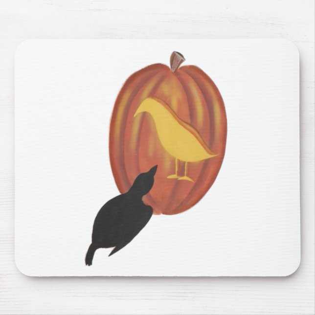Cute Halloween Jack O'Lantern and Kråka Musmatta (Framsidan)