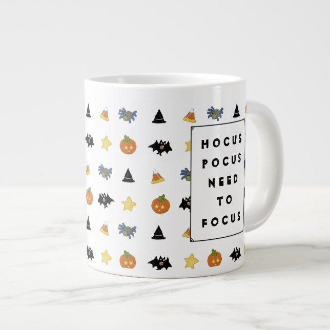 Cute Halloween kaffe kopp Jumbo Mugg (Framsida höger)