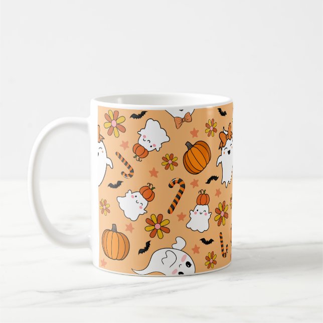 Cute Halloween Kaffemugg (Vänster)