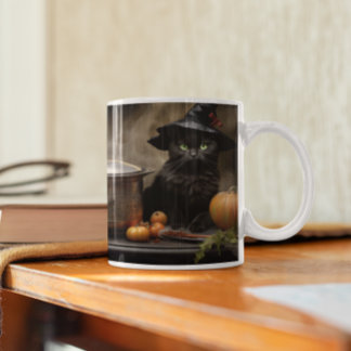 Cute Halloween Katt 3 Mugg