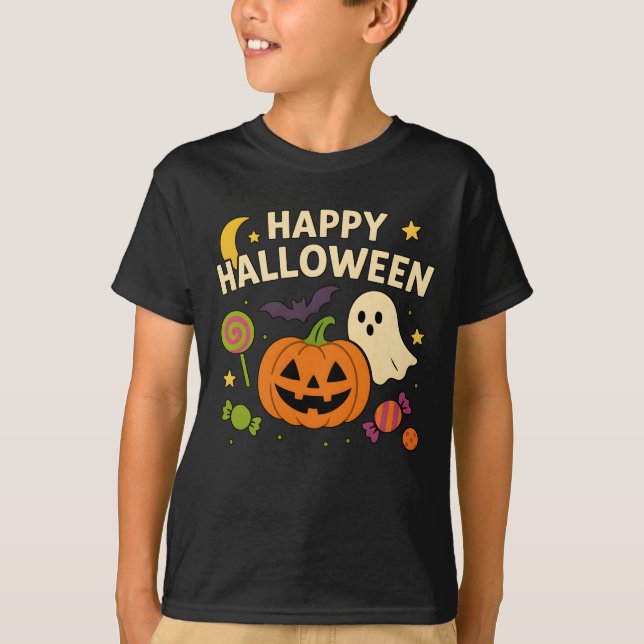 Cute Halloween-kläder för alla åldrar Unisex T Shirt (Framsida)