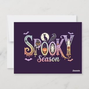 Cute Halloween-kort, Spooky Season Halloween Vykort
