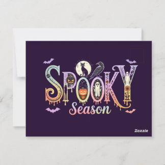 Cute Halloween-kort, Spooky Season Halloween Vykort