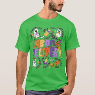 Cute Halloween Labor and Delivery Nurse Halloween  T Shirt