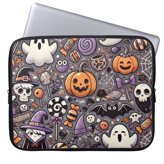 Cute Halloween Laptop sleeve (Framsidan)