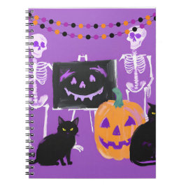 Cute Halloween Lila bärbar dator Anteckningsbok