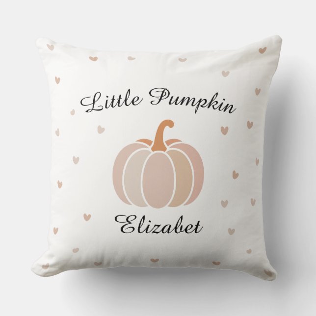 Cute Halloween Little Pumpkin Kudde (Framsida)