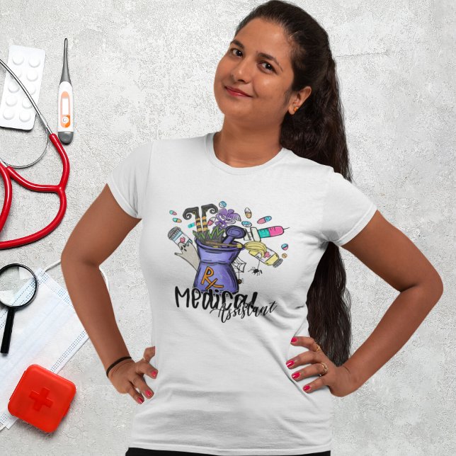 Cute Halloween Medical Assistant T Shirt (Skapare uppladdad)