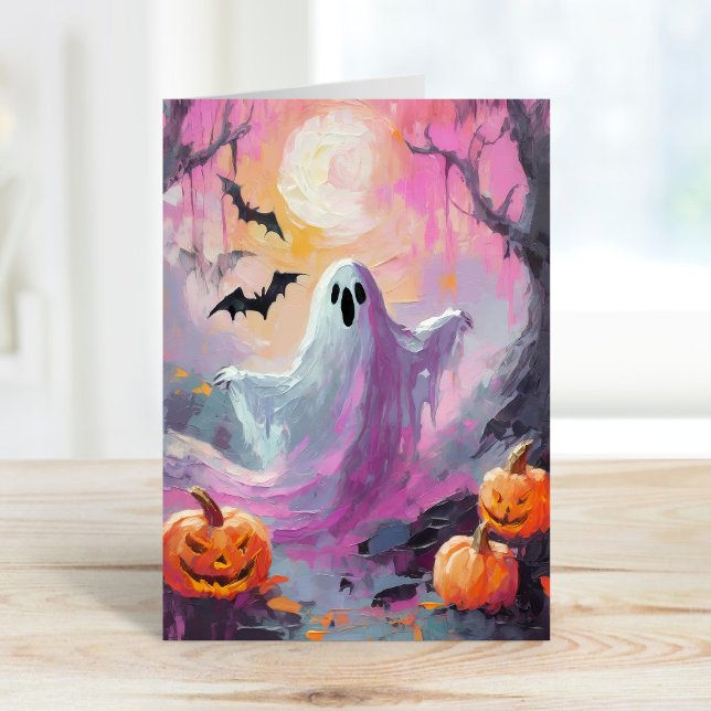 Cute Halloween Modern Art Kort (Skapare uppladdad)