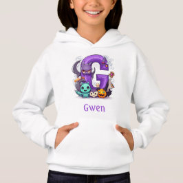 Cute Halloween Monogram Brev G Hoodie T Shirt