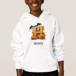 Cute Halloween Monogram Brev H Hoodie T Shirt