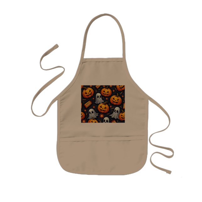 Cute halloween mönster apron barnförkläde (Framsidan)