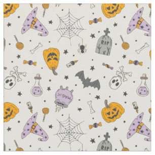 Cute Halloween Mönster Tyg