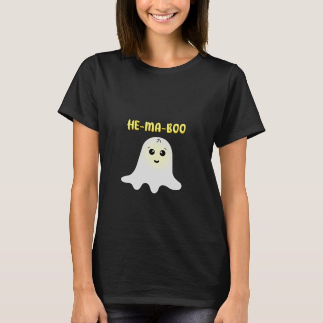 Cute Halloween Morsa Boo par T Shirt (Framsida)