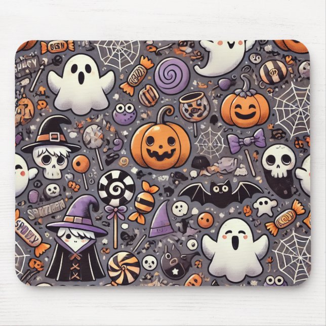 Cute Halloween Mouse Pad Musmatta (Framsidan)