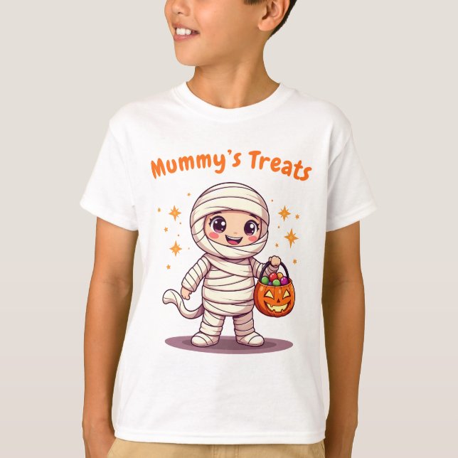 Cute halloween Mummy child t-shirt (Framsida)