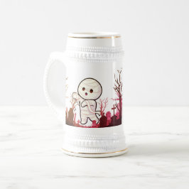 Cute Halloween Mummy in Spooky Graveyard - Funny & Sejdel