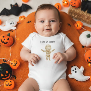 Cute Halloween Mummy Monster-barn Ett biet T Shirt