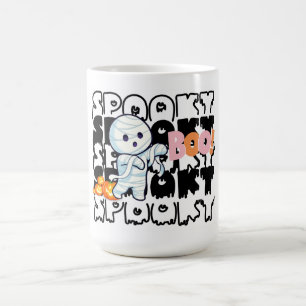 Cute Halloween Mummy Mugg - Spooky "Boo"!