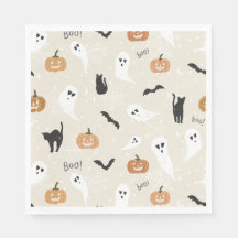 Cute Halloween Napkins and Party Supplies