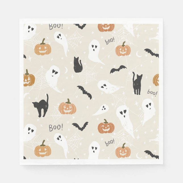 Cute Halloween Napkins and Party Supplies Pappersservett (Framsidan)