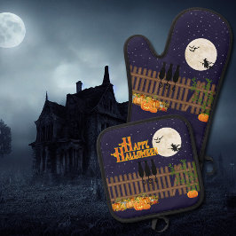 Cute Halloween-nattens fulla Moon Scene