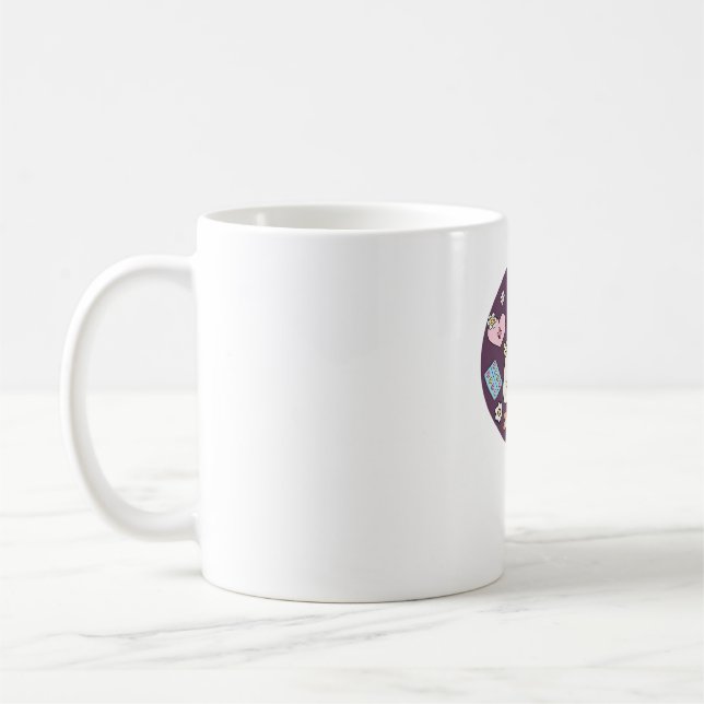 Cute Halloween Nurse Oversized T-Shirt Kaffemugg (Vänster)
