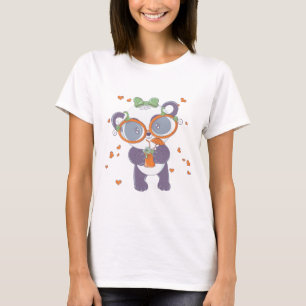 Cute Halloween Panda Eyeball Hearts Halloween Mugg T Shirt