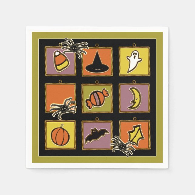 Cute Halloween Pappersservett (Framsidan)