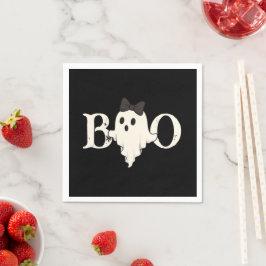 Cute Halloween Pappra Napkins - Boo Ghost Pappersservett