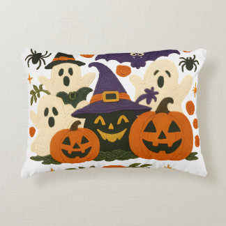 Cute Halloween Pillow - Adworthy Spöken, Pumpkins Prydnadskudde