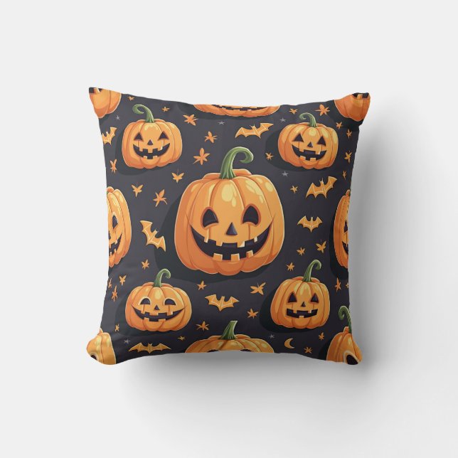 Cute Halloween Pillow Cushion Kudde (Framsida)