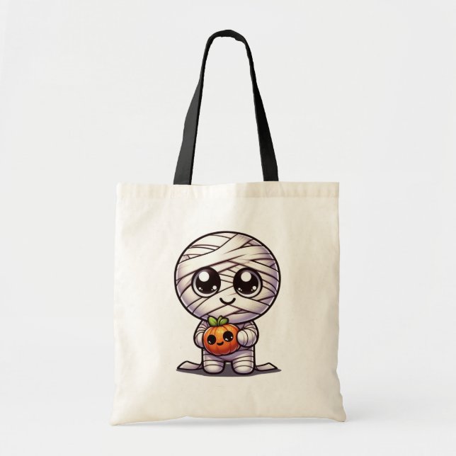Cute Halloween-pumpa/mamma Tygkasse (Framsidan)