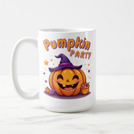 Cute halloween-pumpa party mugg