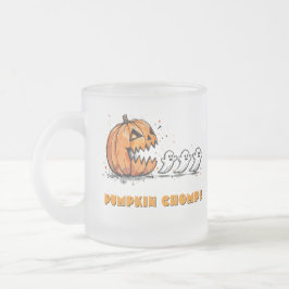 Cute Halloween Pumpkin Frostad Glasmugg