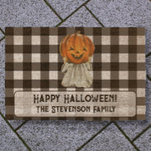 Cute Halloween Pumpkin Ghost Anpassningsbar Family
