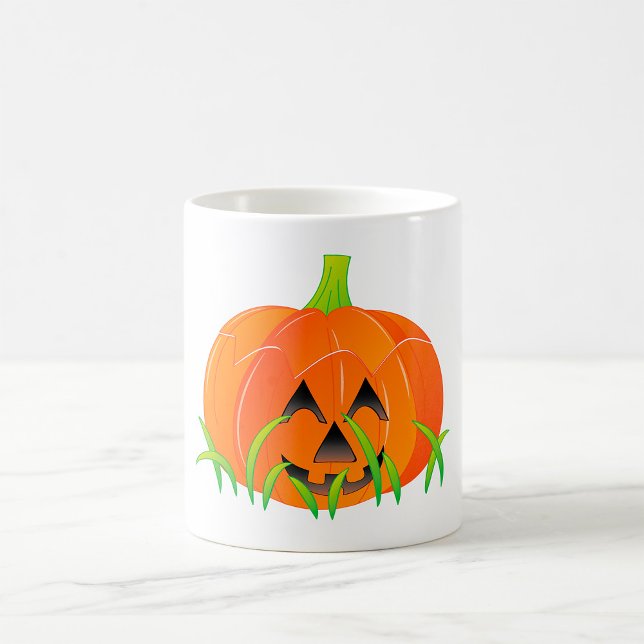 Cute Halloween Pumpkin Jack-O-Lantern Kaffemugg (Skapare uppladdad)
