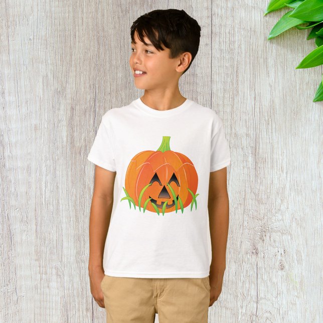 Cute Halloween Pumpkin Jack-O-Lantern T Shirt (Skapare uppladdad)