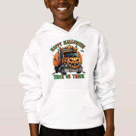 Cute Halloween Pumpkin Lastbil Kids Spooky Festive T Shirt