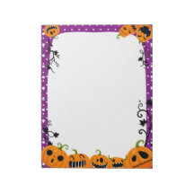 Cute Halloween Pumpkin Lila Polka Dot