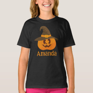 Cute Halloween Pumpkin Orange Jack o lantern Rolig T Shirt