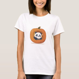 Cute Halloween Pumpkin Panda T Shirt